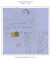 Bulgarien - Stempel: 1872, Folded Envelope From Constantinople To Tirnova Bulgaria, 1 Pia. Yellow An - Other & Unclassified