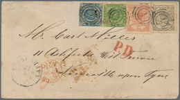 Dänemark: 1865 Cover From Copenhagen To Newcastle Upon Thyne, England Via Luebeck And London, Franke - Used Stamps