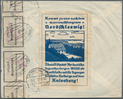 Dänemark: 1939, Two Registered Airmail Covers With Better Total 9 Airstamps Of The 1034 Issue To Ger - Gebraucht