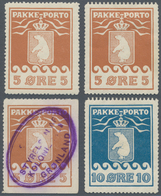Dänemark - Grönländisches Handelskontor: 1905 Four Different Single Stamps, With 1) 5 øre Pale Red-b - Other & Unclassified