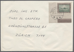 Dänemark - Grönland: 1945, ER 2 Kr. (l.u.) Als EF Auf Brief Von "Tingmiamiut 25.8.58" In Die Schweiz - Brieven En Documenten