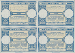 Dänemark - Ganzsachen: 1955. International Reply Coupon 75 Ore (London Type) In An Unused Block Of 4 - Postal Stationery