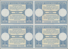 Dänemark - Ganzsachen: 1959. International Reply Coupon 90 Ore (London Type) In An Unused Block Of 4 - Postal Stationery