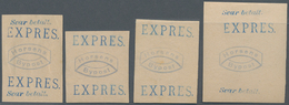 Dänemark - Besonderheiten: 1890 (ca.) Horsens Private City Post (bypost) 4 Reprints Of Express Stamp - Autres & Non Classés