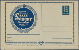 Estland - Ganzsachen: 1937, 10 S Card Letter On Behalf Of Welfare Organizations With Private Adverti - Estonie