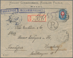 Estland - Besonderheiten: 1899/1915 Phantastic Group Of 7 Very Scarce Items Mostly Registered Mail F - Estonia