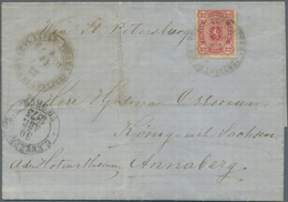 Finnland: 1875, 32 Pennia Lake Karmin Rosa, In The RARE FINE PERFORATION 14 X 13½ On Letter With Ful - Briefe U. Dokumente