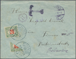 Fiume - Portomarken: 1919, Stampless Cover From WIEN, (..).I.19, Addressed "poste Restante" To Fiume - Fiume