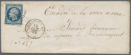 Frankreich: 1855, CRIMEAN WAR: Cover Franked With 20 C. Napoleon, Imperforated From "TOULON-S-MER 14 - Lettres & Documents