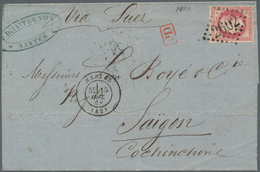 Frankreich: 1862/1868. 80 C Carmine, Single Franking Tied By Dotted Numeral 2602, Cds NANTES 15 OCT - Lettres & Documents