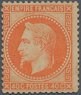Frankreich: 1862, Emperor Napoléon III, 40 C. Redorange, Mint (Yv. #31 B, €1.750,-): - Lettres & Documents
