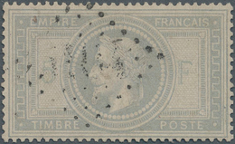 Frankreich: 1869, 5 Franc Napoleon Very Fine Copy Cancelled Lightly. According To The Dr. Ferchenbau - Covers & Documents