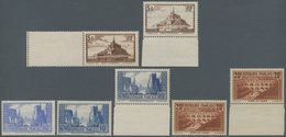 Frankreich: 1929 - 1931, Mont-Saint-Michel 5 Fr In Two Issues, 10 Fr Port Of La Rochelle In Three Ty - Covers & Documents