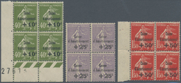 Frankreich: 1931, State Debt Redemption Fund, Stamps In Changed Colours With Overprint, Each In A Bl - Lettres & Documents