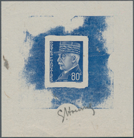 Frankreich: 1941, Marshal Petain 80 C As Èpreuve D'artiste As Official Color Sample. - Lettres & Documents