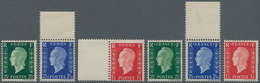 Frankreich: 1942, NON EXPENDED Postage-due Series 'Marianne With Jacobin's Cap' Each Three Values In - Covers & Documents