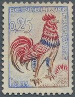 Frankreich: 1962, 0.25 Fr. Gallic Cock, Printed On Chemically Treated Stamp Paper Which Lights Up Un - Covers & Documents