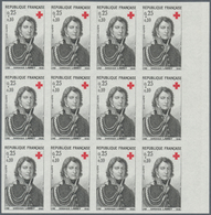 Frankreich: 1964, Red Cross Set Of Two (Corvisart And Larrey) In IMPERFORATE Blocks Of Twelve From R - Covers & Documents