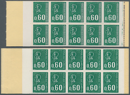 Frankreich: 1974, Postage Stamps Marianne (Béquet) 0,60 Fr. With Engraver's Mark, Two Booklets On No - Covers & Documents