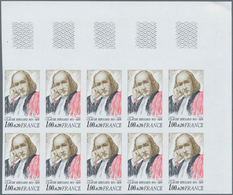 Frankreich: 1978, Prominent Persons Complete Set Of Six 1.00+0.20fr. Maria Noel, Georges Bernanos, L - Lettres & Documents