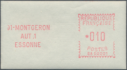 Frankreich - Automatenmarken: 1969, 0.10 Fr. Montgeron, Type II "Punkt Verschoben", Postfrisch. - Other & Unclassified