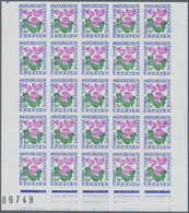 Frankreich - Portomarken: 1964/1971, Postage Dues ‚FLOWERS‘ Complete Set Of Eight In IMPERFORATE Blo - 1960-.... Lettres & Documents