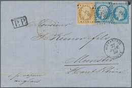 Französische Post In Ägypten - Alexandria: 1859. Envelope Addressed To France Bearing France 'Napole - Other & Unclassified