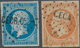Französische Post In China: 1860/1863, Corps Expeditionnaire De Chine, Empire Nd. 20c. Blue And 40c. - Other & Unclassified