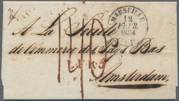 Französische Post In Der Levante: 1833. Stamp-ess Envelope Written From Smyrne Dated '31st Dec 1833' - Andere & Zonder Classificatie