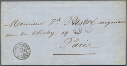 Französische Post In Der Levante: 1854. Stamp-less Envelope Written From Varna Dated '29th September - Andere & Zonder Classificatie