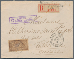 Frankreich - Militärpost / Feldpost: 1917 Two Registered Letters Of The French Troops In Serbia With - Timbres De Franchise Militaire