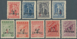 Griechenland - Griechische Besetzung Türkei: 1919. Yvert 1 To 7 And Postage Due Yvert 1 And Yvert 2. - Smyrna & Asie Mineur