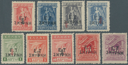 Griechenland - Griechische Besetzung Türkei: 1919. Yvert 1 To 7 And Postage Due Yvert 1 And Yvert 2. - Smyrna