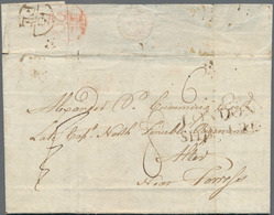 Großbritannien - Vorphilatelie: 1785, "LONDON SHIP-LRE" On Letter Received From Halifax, Nova Scotia - ...-1840 Préphilatélie