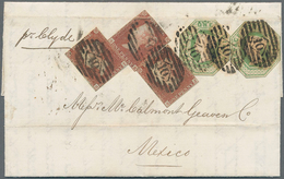 Großbritannien: 1851 Destination MEXICO: Entire Letter Duplicate From London To Mexico 'per Clyde' ( - Autres & Non Classés