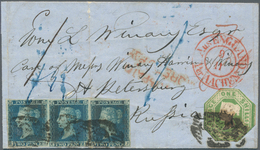 Großbritannien: 1847 Ca.- Destination RUSSIA: Part Of Letter From London To St. Petersburg Bearing E - Other & Unclassified