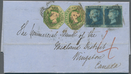 Großbritannien: 1852 Destination CANADA: Entire Bank Letter From Edinburgh, Scotland To Kingston, Ca - Autres & Non Classés