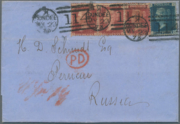 Großbritannien: 1873 Destination ESTONIA: Lettersheet From Dundee, Scotland To Pernau, Russian Eston - Autres & Non Classés