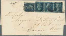 Großbritannien: 1867 Destination CANADA WEST: Folded Cover From London (Stepney) To St. Catharines ( - Other & Unclassified