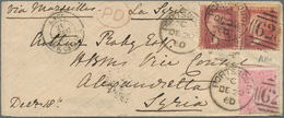 Großbritannien: 1860 Destination SYRIA: Small Cover From Portsmouth To Alesandretta, Syria Via Londo - Other & Unclassified