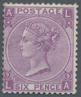 Großbritannien: 1869, QV 6d. Mauve Wmkd. Spray Of Rose From Plate 9 (lettered 'AL'), Mint Lightly Hi - Other & Unclassified