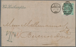 Großbritannien: 1869 Destination ARGENTINA: Entire Letter From London To Buenos Aires 'Via Southampt - Sonstige & Ohne Zuordnung