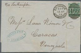 Großbritannien: 1873 Destination VENEZUELA: Entire Letter From Liverpool To Caracas, Venezuela Via S - Autres & Non Classés
