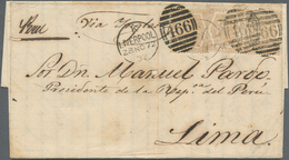 Großbritannien: 1872 Destination PERU: Entire Letter From Liverpool Addressed To Manuel Pardo, 'The - Other & Unclassified