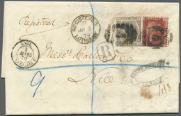Großbritannien: 1879. Registered Envelope (a Littlie Bit Soiled) Addressed To France Bearing SG 43, - Autres & Non Classés