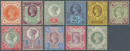 Großbritannien: 1887, 50 Years Regency QV ½ D To 1 Sh Almost Complete Set (cheap 5d Missing) Mint LH - Autres & Non Classés