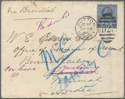 Großbritannien: 1895. Envelope Addressed To The Burma Railway, Rangoon' Bearing Great Britain SG 201 - Autres & Non Classés