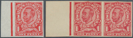 Großbritannien: 1911, Imperforate Paper Trials For Downey Head Issue On "John Allen Special Finish" - Other & Unclassified