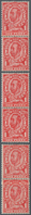 Großbritannien: 1912, 1d. Scarlet, Three Coil Pairs: Wm Imperial Crown And Two Pairs Wm Simple Cyphe - Autres & Non Classés