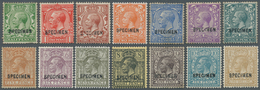 Großbritannien: 1912/1913, KGV Simple Cypher, "Specimen" Overprints Type 26, ½d., 1d., 1½d., 2d., 2½ - Other & Unclassified